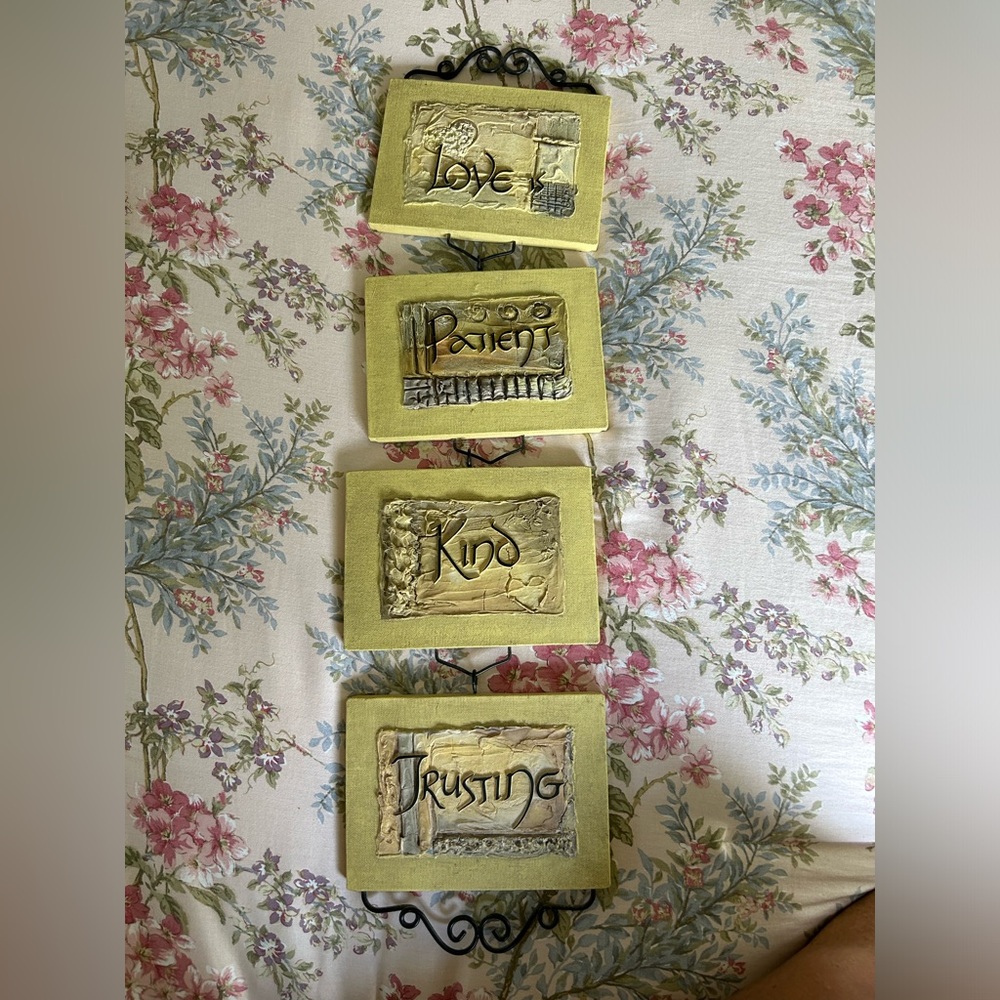 Inspirational Wall Art Set with Positive Words